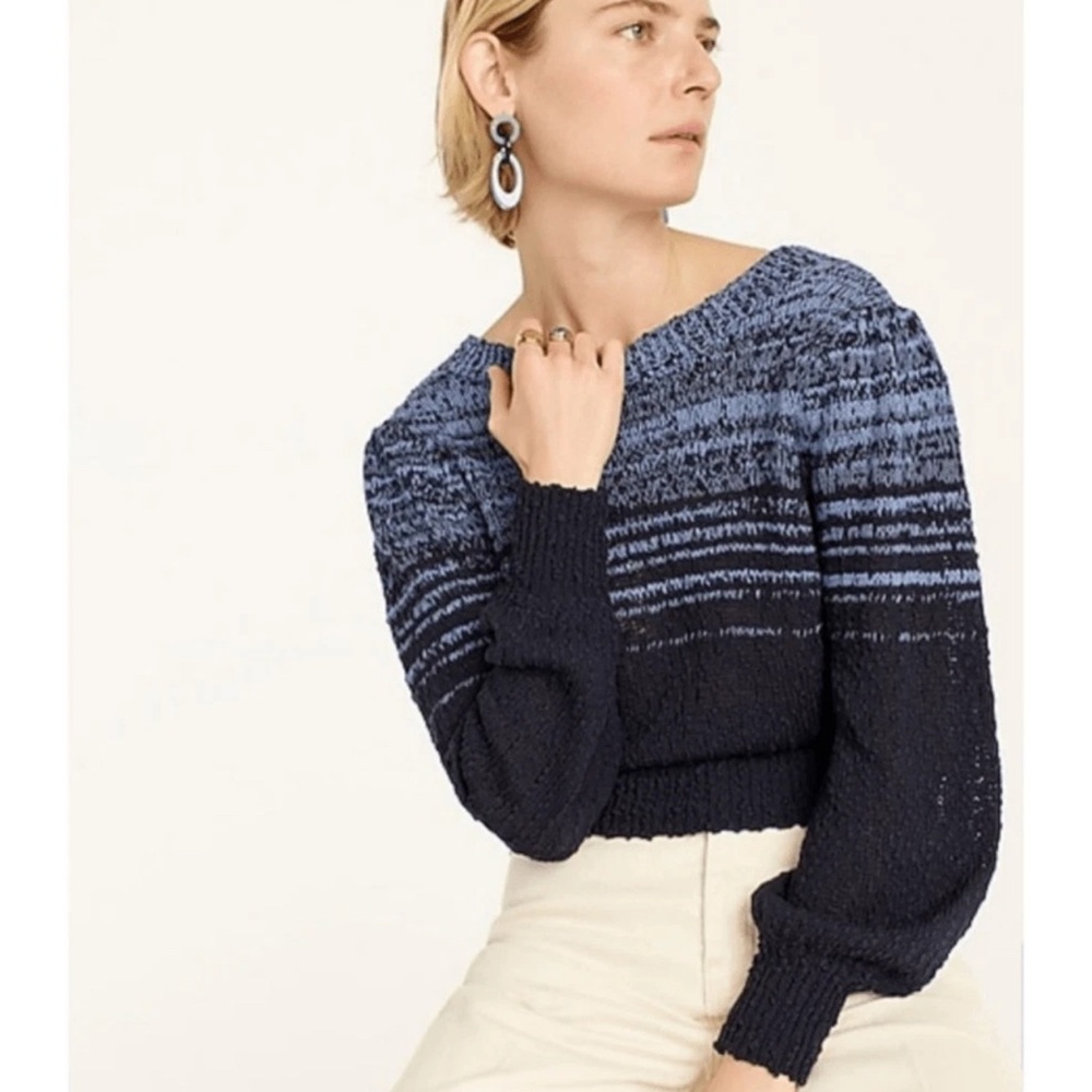J. Crew space dyed 100% cotton reversible cardigan